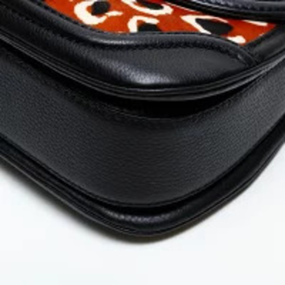 Gucci Bamboo Haircalf Handbag Black - Picture 6 of 13